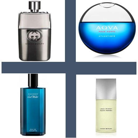 Combo of Gucci Guilty Bvlgari AQVA Atlantique Davidoff Cool Water I Perfumeoilstore